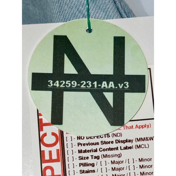 Abercrombie & Fitch The Loose Short High Rise Blue Denim Jean Shorts Size 23 000 - Picture 8 of 8